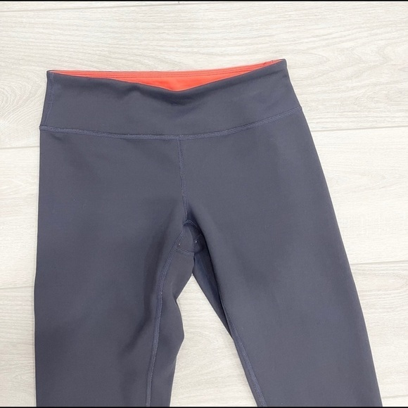 Zella Live In Crop Legging Two-Side Orange Gray XS - Picture 3 of 10